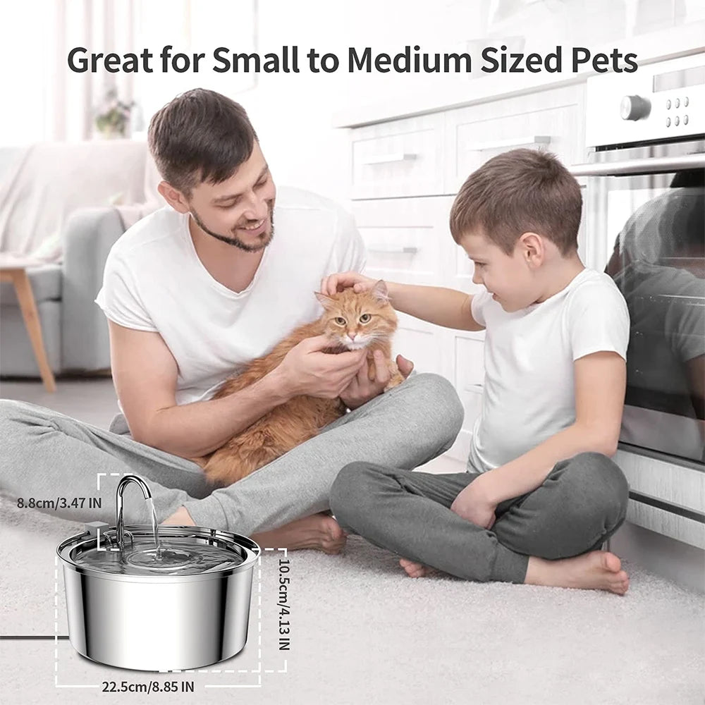 Stainless Steel Automatic Pet Water Feeder