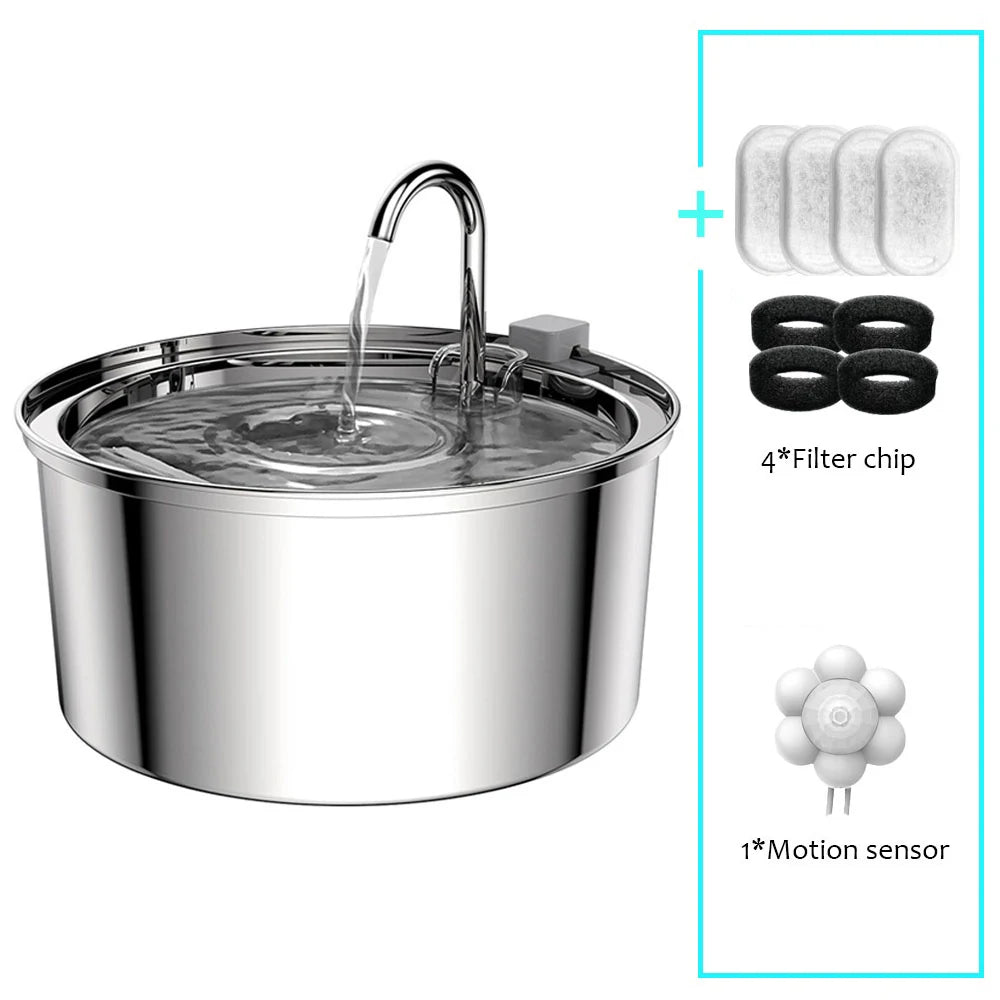 Stainless Steel Automatic Pet Water Feeder