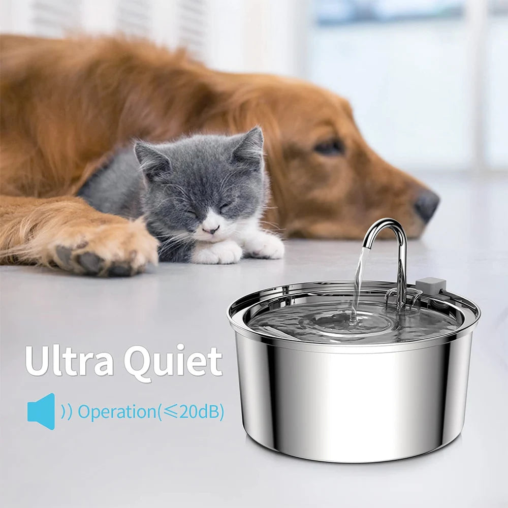 Stainless Steel Automatic Pet Water Feeder