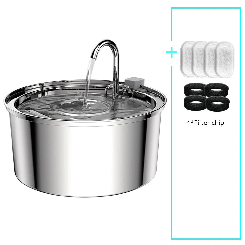 Stainless Steel Automatic Pet Water Feeder